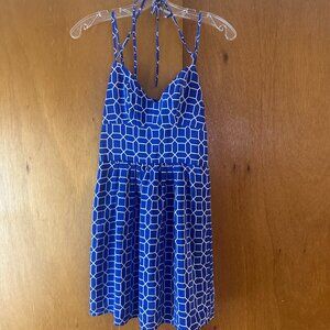 Blue and White Summer Dress - Size Small